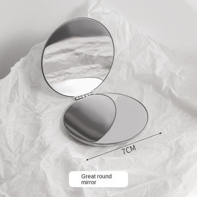 Fusion Finds Compact Makeup Mirror Double Sided Folding Pocket Mirror For Travel And Everyday Touch Ups circular