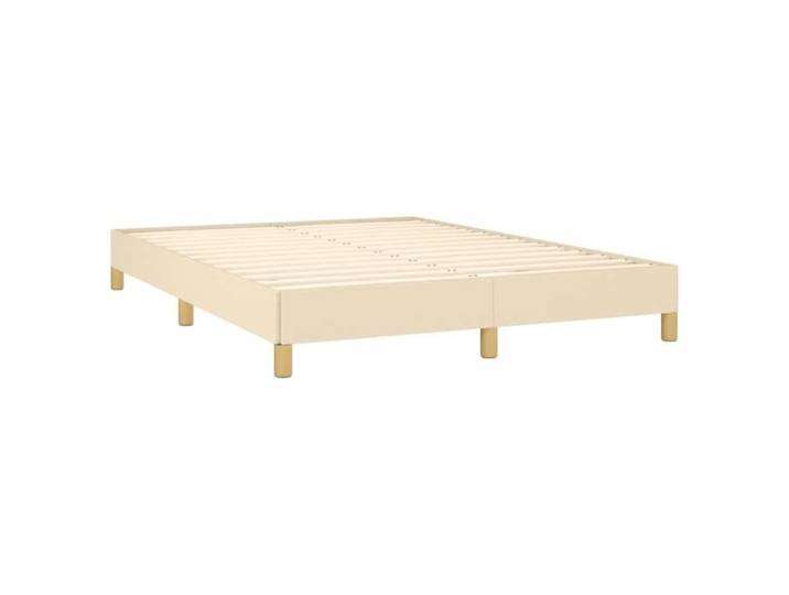 Magnifique Cadre de lit Double - extra confortable - Sommiers à lattes - sans matelas crème 140x200cm tissu 3513