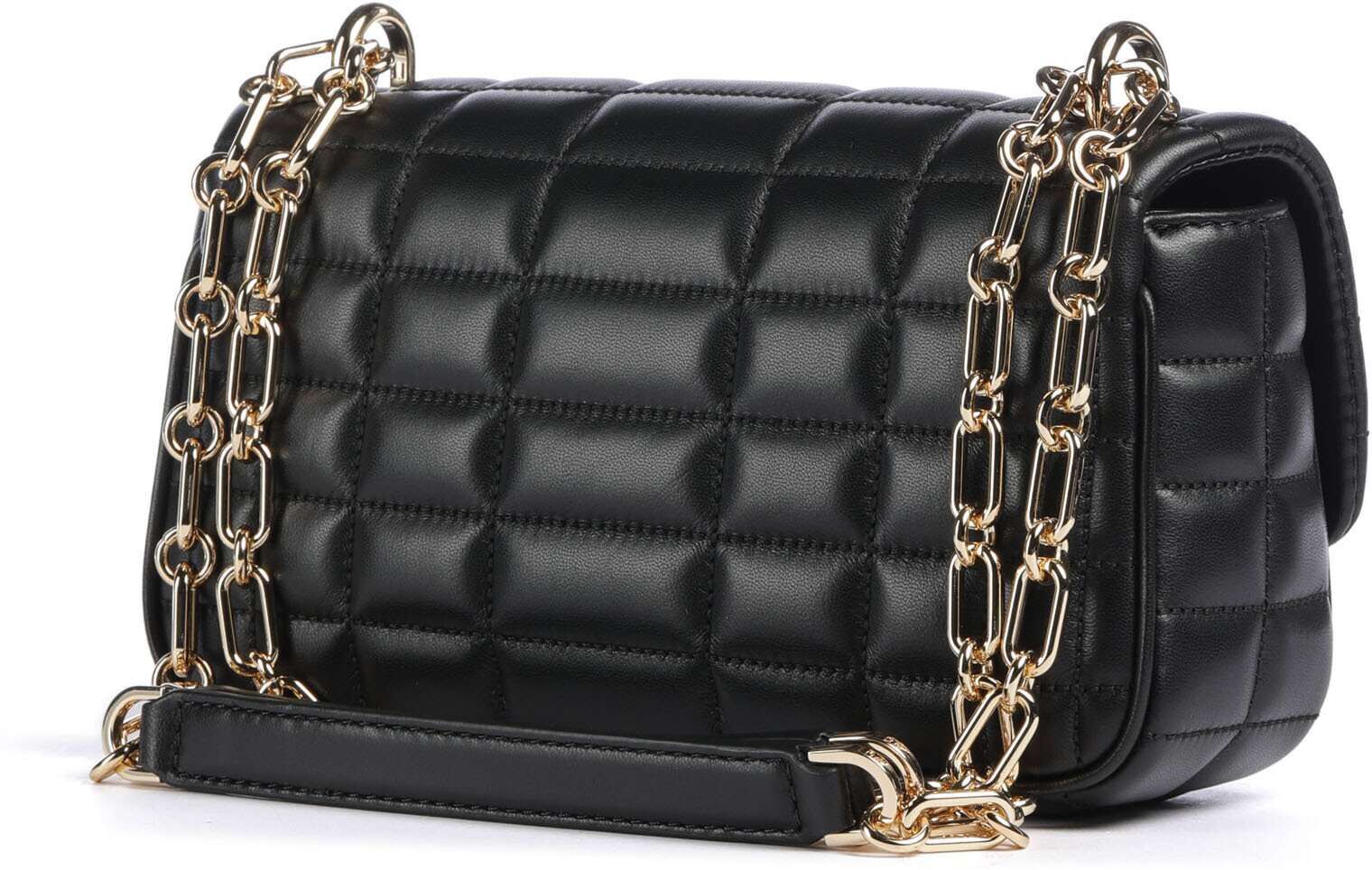 Michael Kors Tribeca Schultertasche aus Leder, schwarz