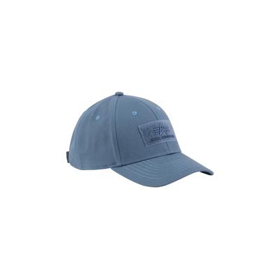 Trucker Cap ALPHA INDUSTRIES "VLC Cap", Herren, Gr. onesize, bunt (graublau), Baumwolle, Caps