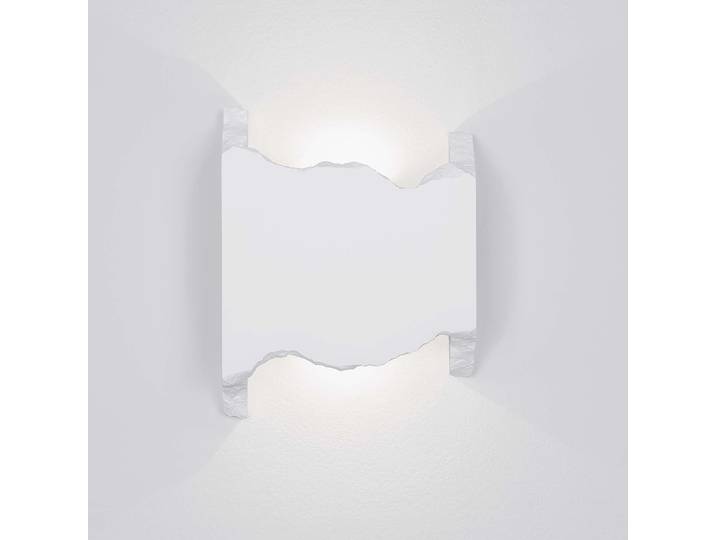 Wandleuchte Alas Typ A 6 x 15 x 19cm Weiß/Weiß Material: Keramik LED LED-Platine