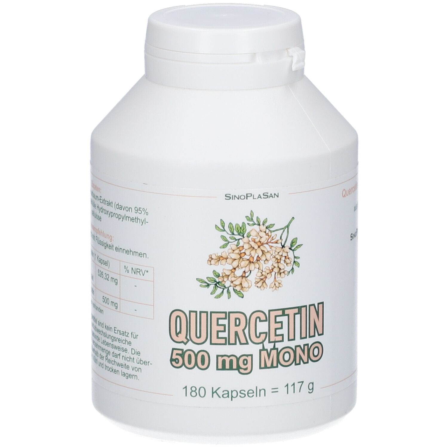 Quercetin 500 mg Mono Kapseln 180 St
