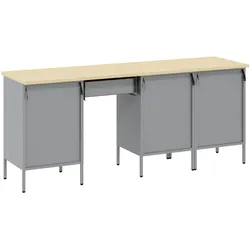 vidaXL, Werkbank + Arbeitsbock, Werkbank (55 cm, 200 cm)