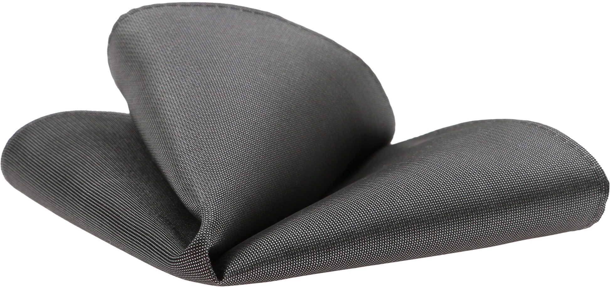 Einstecktuch VENTI "VENTI Einstecktuch uni", Herren, grau, 70% Polyester, 30% Seide, Modetücher