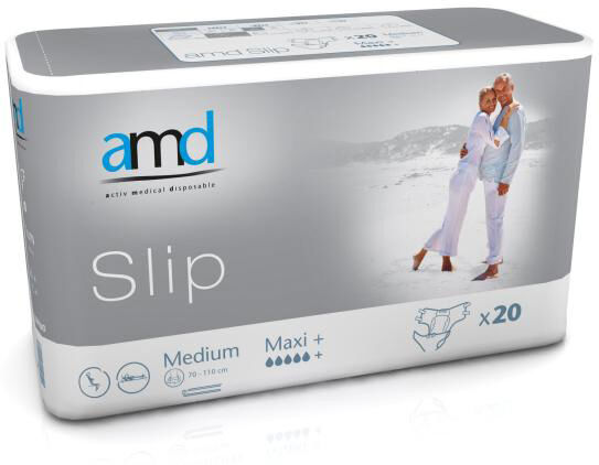 AMD Slip Medium Maxi Plus Gris 20 Pièces