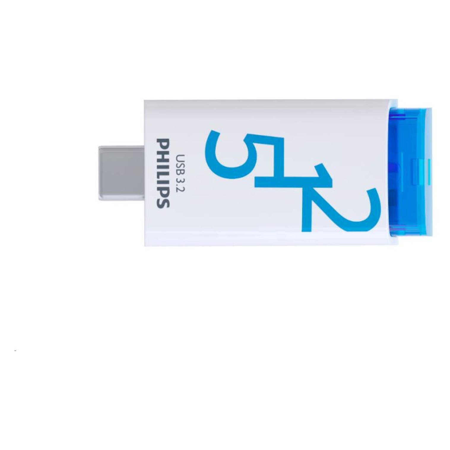 Philips Click (512 GB, USB-C) (PHUSB512GCLICKU3C)