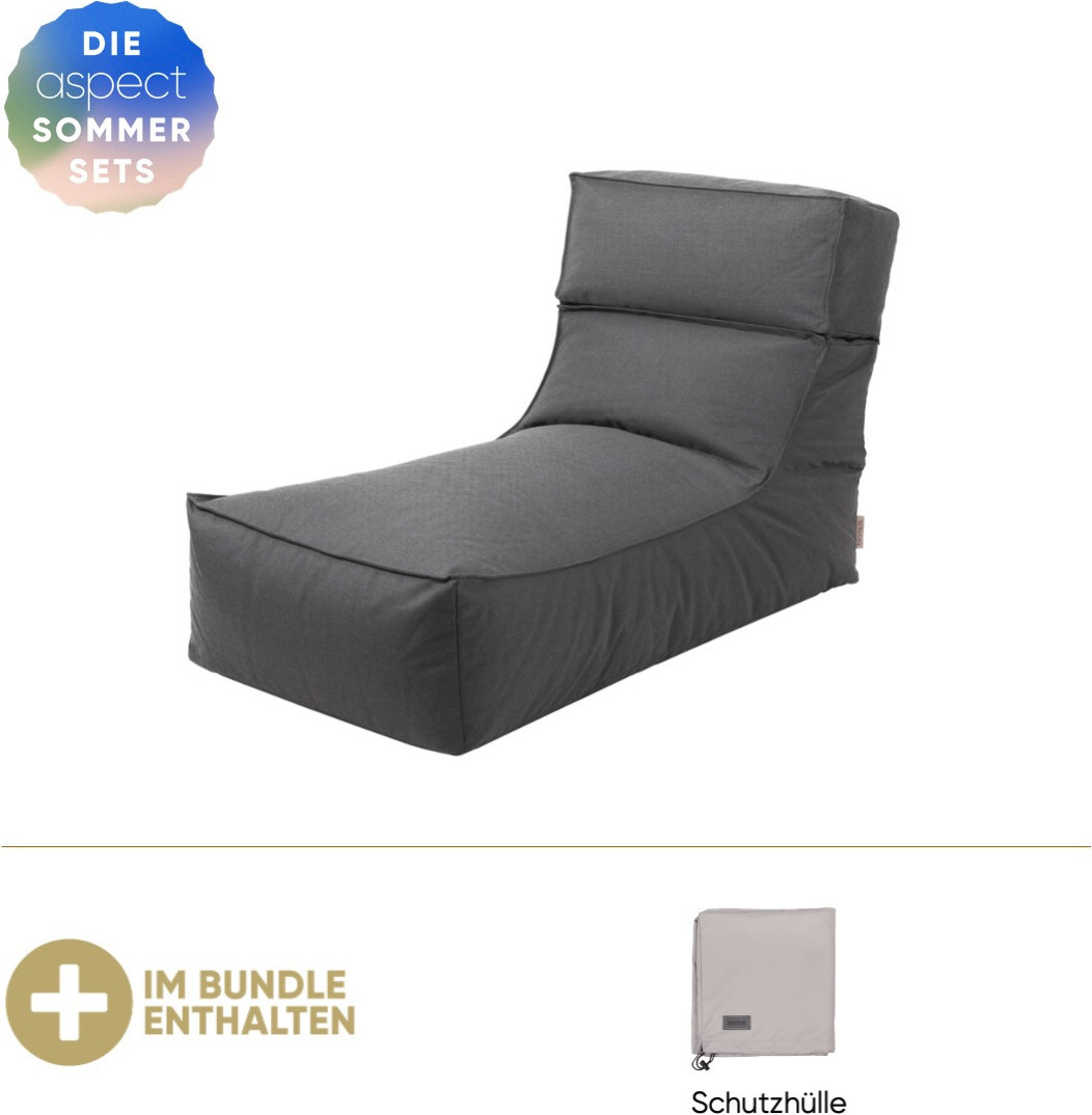Blomus Outdoor-Lounger -STAY- inkl. GRATIS Schutzhülle Coal
