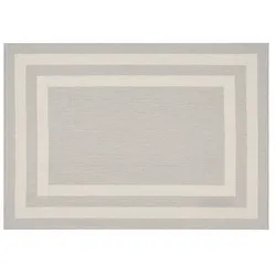 Peyer Syntex Teppich Terrace Bordüre kiesel-hellgrau 120 x 170 cm