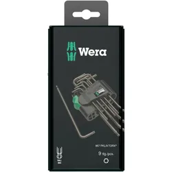 Wera 967/9 TX 1 SB TORX Winkelschlüsselsatz, BlackLaser, 9-teilig - 05073598001