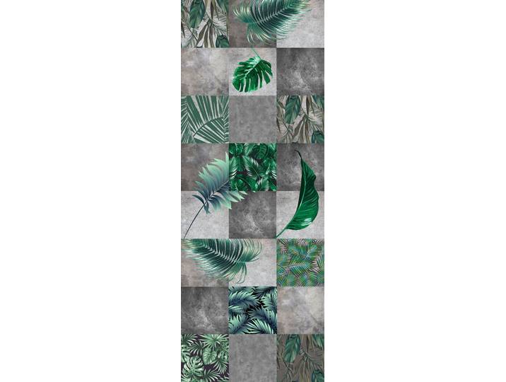 Vinyltapete QUEENCE Easai , grün, B:0,9m L:2,5m, Vinyl, Tapeten, Vinyltapete, 90x250cm, selbstklebend, kinderleichte Anbringung,, Sticker