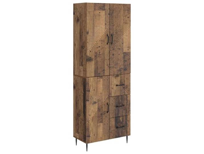 PUGYNBK Modularer Schrank, 2 Stück, Altholz Stapelbar, UV-beständig, für den Innen- und Außenbereich, einfache Reinigung, platzsparend