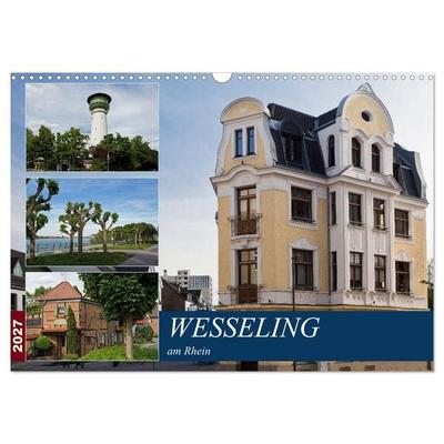 Wesseling am Rhein (Wandkalender 2027 DIN A3 quer), CALVENDO Monatskalender