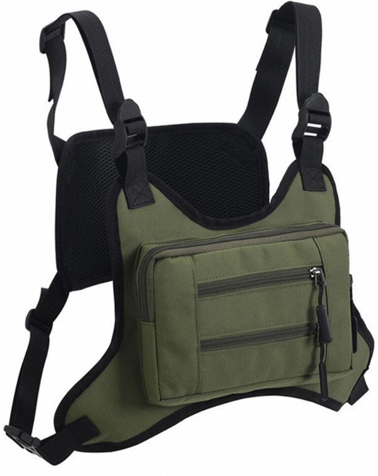 TABLETCOVERS.DK Outdoor Vest med Polyester Taske - Grøn