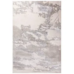 TEPPICH SARNTAL, abstrakt, Silbergrau, 120 x 170 cm