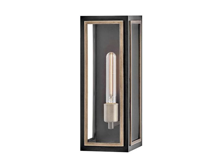 Elstead Lighting Wandleuchte Shaw, Schwarz, Bronzefarben, Metall, Glas, 14.9x38.1 cm, Lampen & Leuchten, Innenbeleuchtung, Spots & Strahler, Wandstrahler