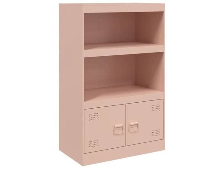 “Winter Sale TOP Armoire/Cabinet à tiroirs Rose - Buffet rose 67x39x107cm acier PRO72756