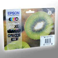 5 Epson Tinten C13T02G740 Multipack KCMY PBK 202XL