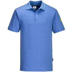 ESD Antistatik Polo-Shirt "AS21" - M - hellblau