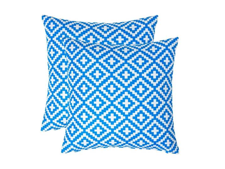OUTDOOR-KISSEN ZOE 2er-Set 45/45 cm – blau gemustert