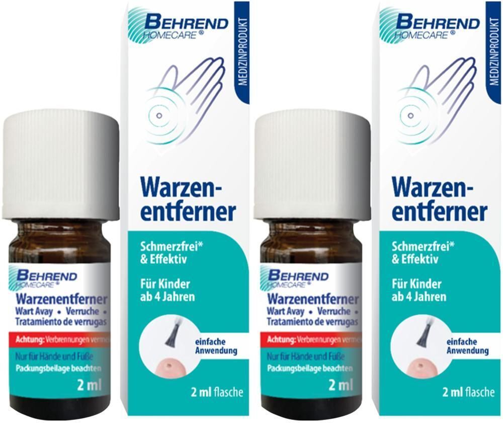 Behrend Homecare Behrend Warzenentferner flüssig 2x 2x2 ml Flüssigkeit