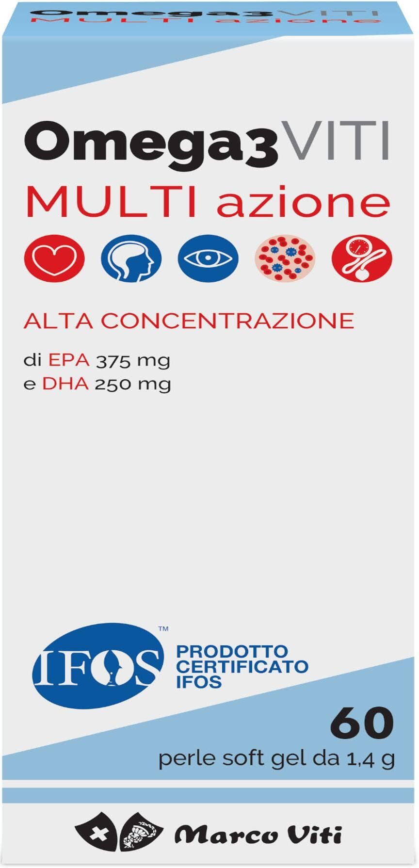 MARCO VITI Omega3 Viti Multi Azione 60 Perle Softgels 