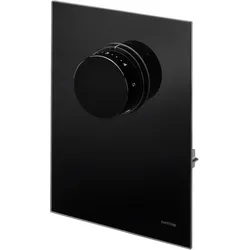 Oventrop Unibox Abdeckung 1022778 Echtglas schwarz, mit Thermostat