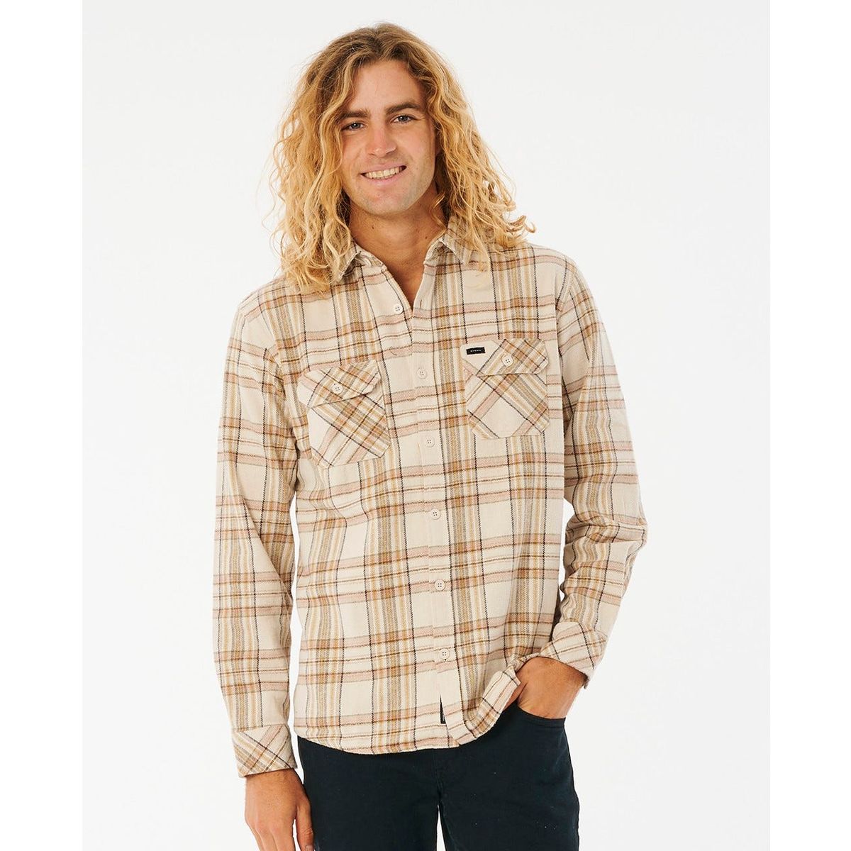 RipCurl Griffin Flannel Shirt bone (3021) 2XL 01EMSH_3021_2XL