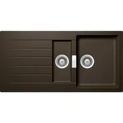 Schock Einbauspüle Signus D-150 U Bronze Unterbau inkl. Funktionsschale