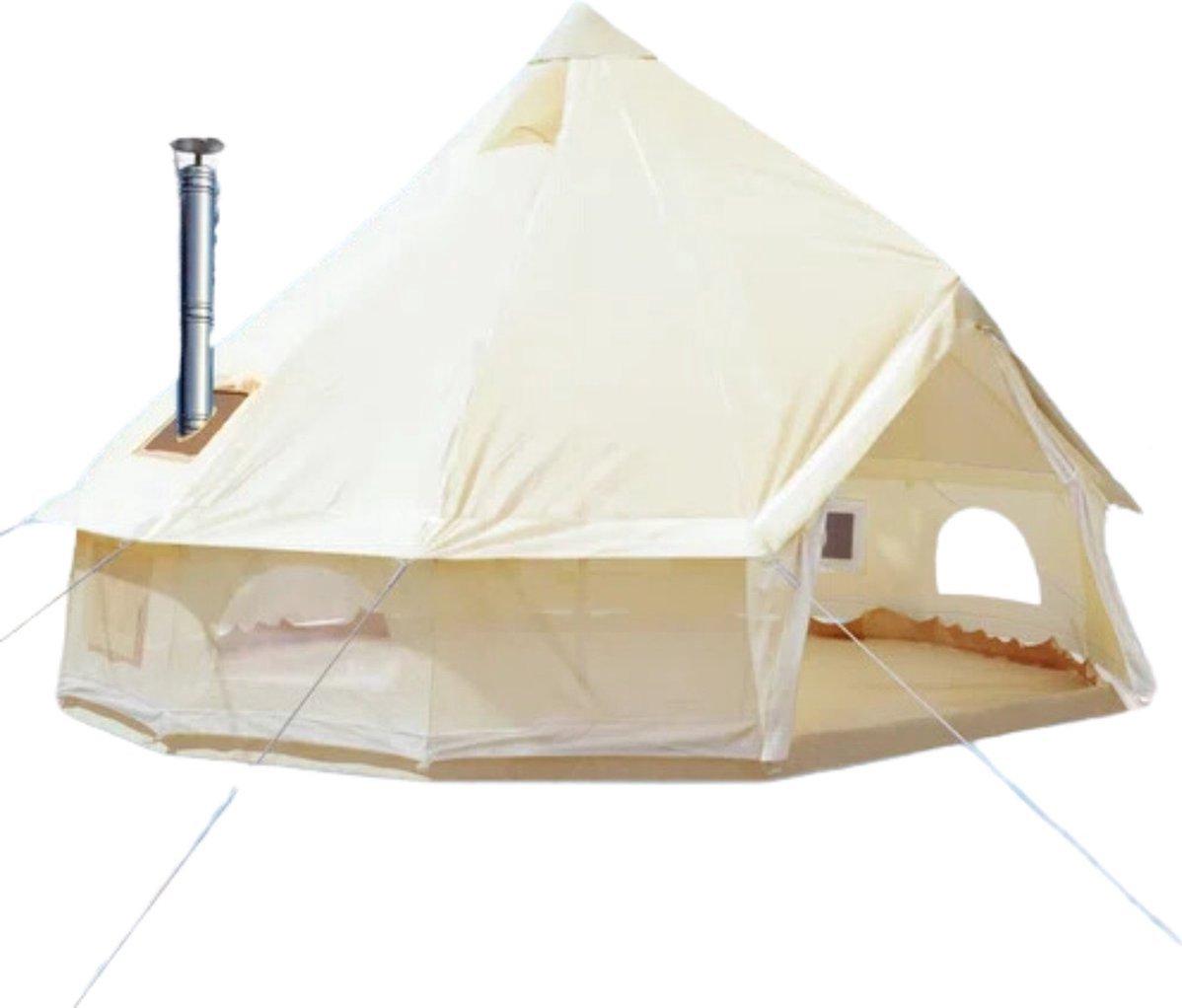 Happyment Campingzelt - Garten 4 Jahreszeiten - 4-6 Personen - Geeignet für ganzjährigen Gebrauch