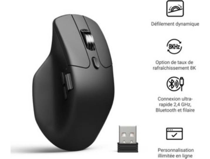 Keychron - Souris Gamer Sans Fil M6 8k Ultra Silent Wireless