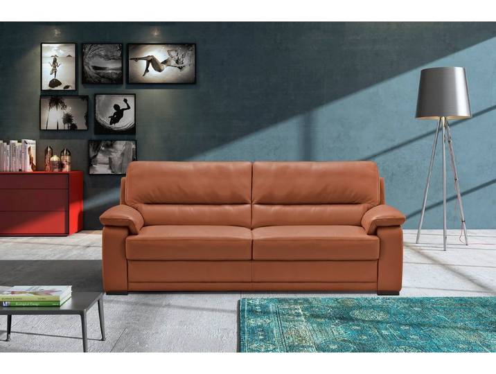 Egoitaliano 2,5-Sitzer Doris, modernes Designersofa, Ledersofa mit erstklassiger Sitzqualität, edle Detailverarbeitung, perfekte Polsterung, aus hochwertigem Leder