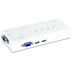 Trendnet TK-407K Tastatur/Video/Maus (KVM)-Switch Blau