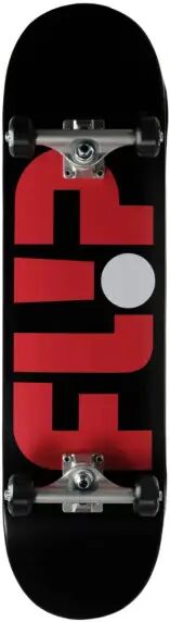 Skateboard Komplettboard Flip Odyssey (8.25" - Schwarz/Weiß/Rot)