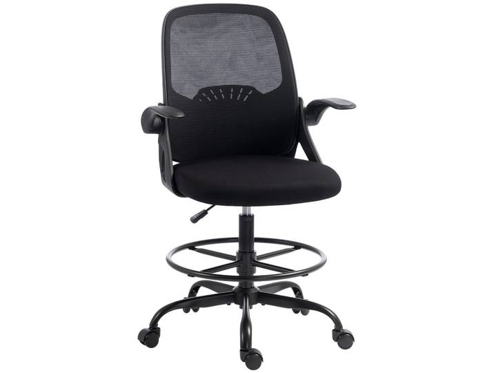 ARBEITSSTUHL Netzgewebe Stahl Schwarz