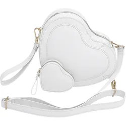 Stackers Heart Schultertasche weiß