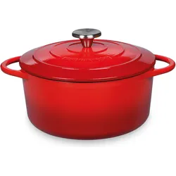 Bratentopf KÜCHENPROFI PROVENCE (BHT 24x11,50x31,50 cm) - rot - BHT 24x11,50x31,50 cm