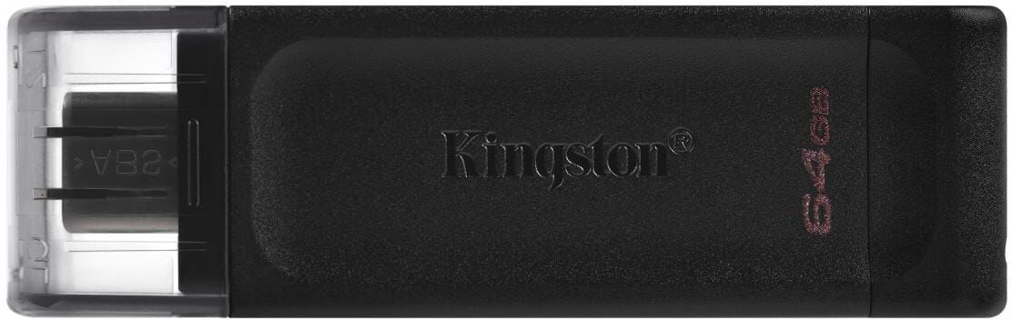 Kingston Dt70/64gb Pendrive 64 Gb Usb-C 3.2 Nero - Dt70/64gb