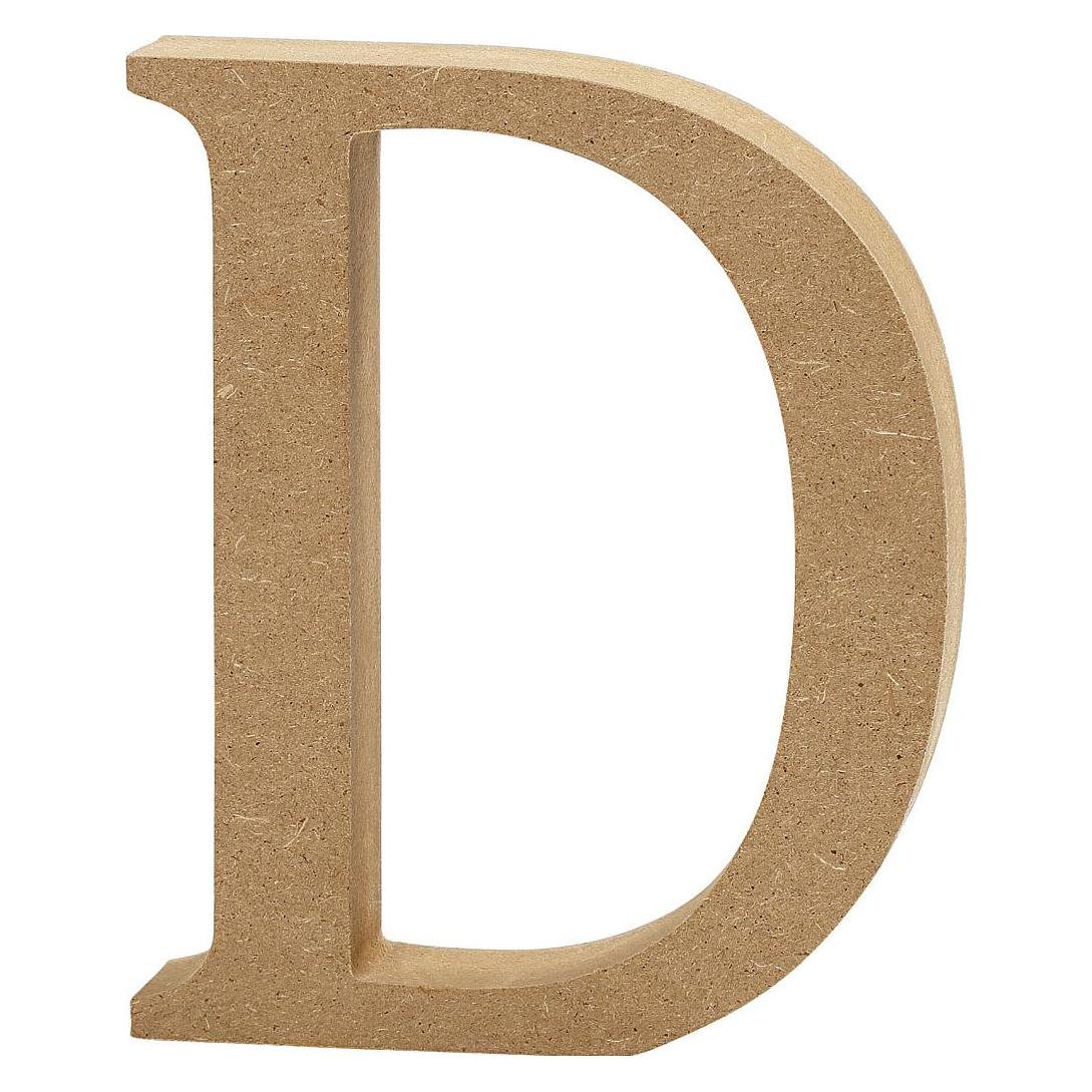 Creativ Company Letter D MDF 8cm, 1st. (5712854003339)