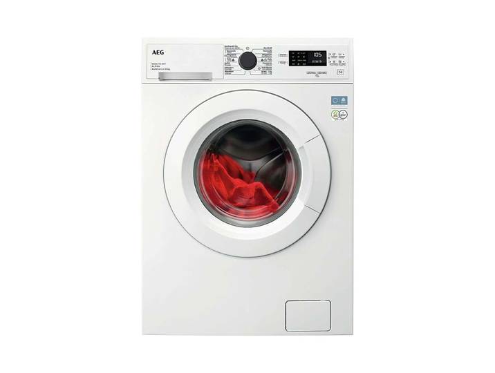 AEG WT6AA50 Wasch-/Trockenautomat Weiss links