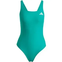 ADIDAS Damen Schwimmanzug mit V-förmigem Rückendesign, Größe 46 in Grün Grün