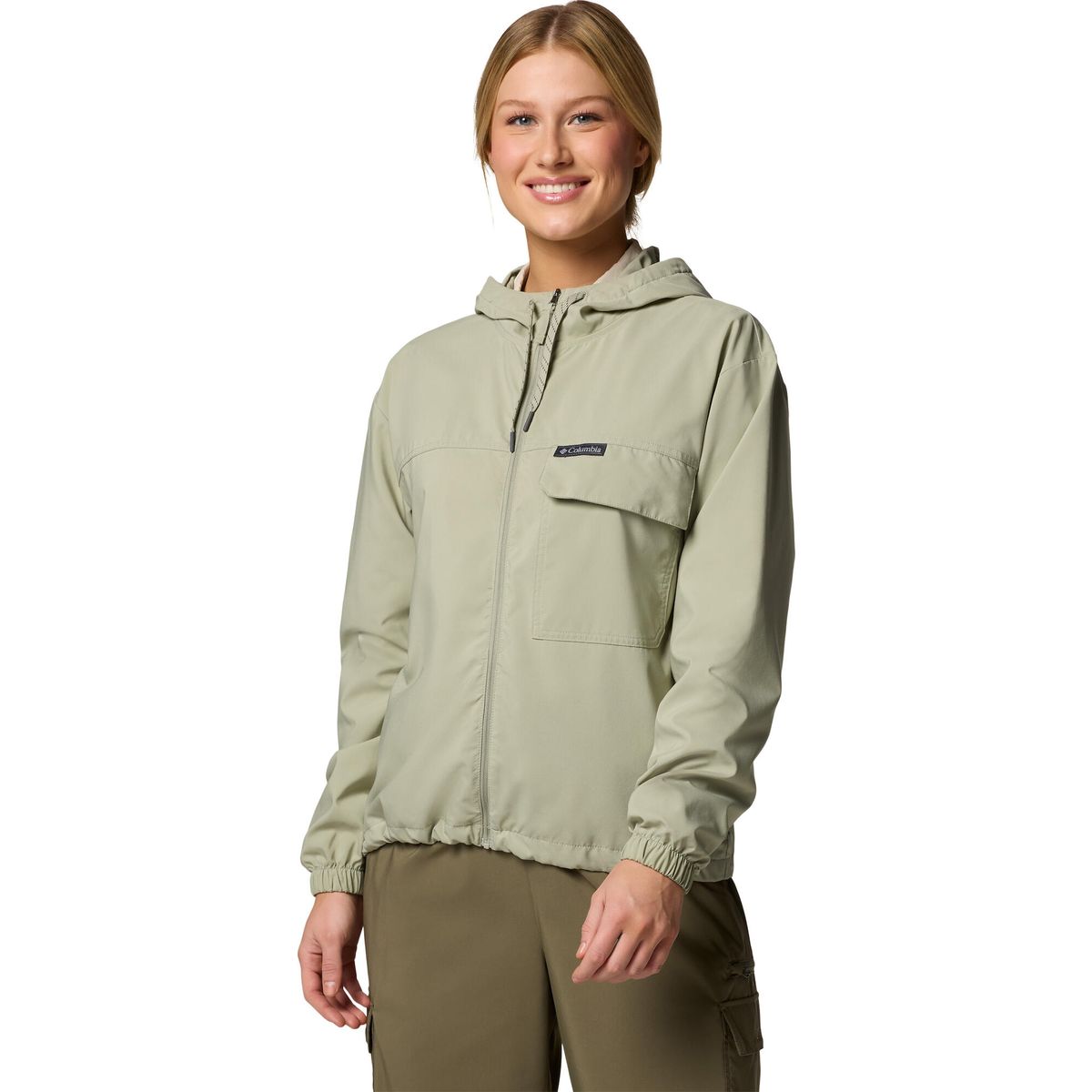 Columbia Women's Skien Valley Hooded Shirt safari (348) S 212428-2124283-348-S