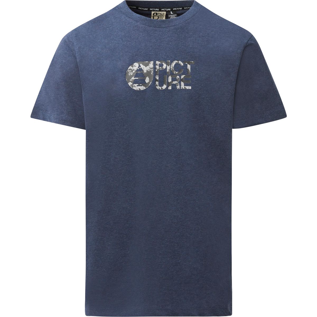 Picture Basement Camo Tee blues melange (C) S MTS1363CDress Blues MelangeS