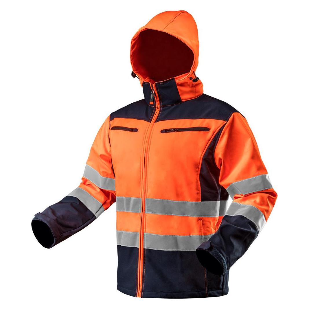 Topex Softshell-Warnjacke mit Reflektionsstreifen orange XXXL (3XL) (TOP-81-701-XXXL)