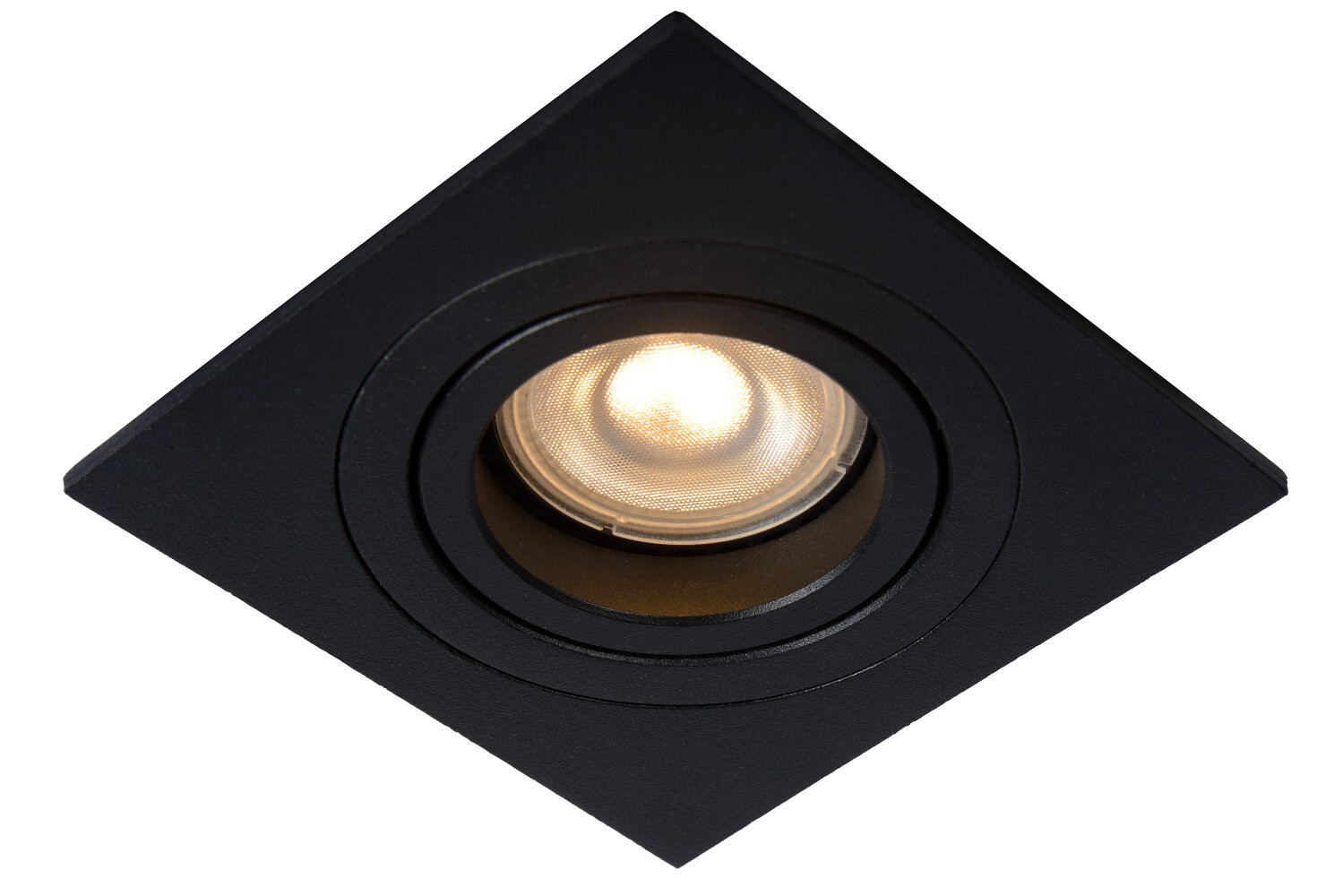 Lucide TUBE Inbouwspot 22955/01/30 - Zwart - Vierkant - Dimbaar - GU10
