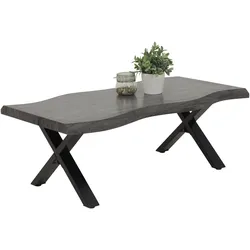 Couchtisch GERD (LBH 110x60x42 cm) - grau - LBH 110x60x42 cm
