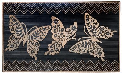 IH Casa Decor Rubber Mat Butterfly