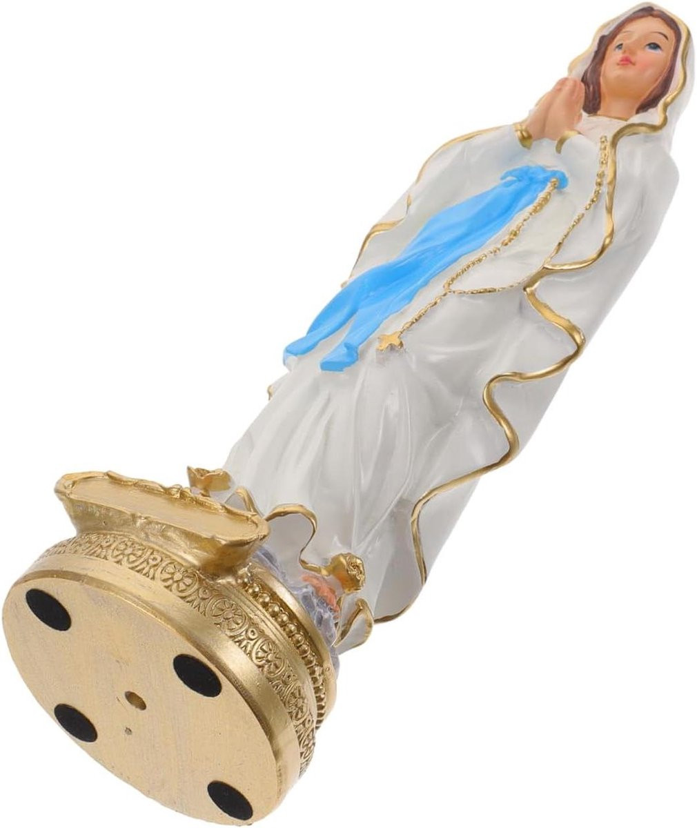 Wit Maria standbeeld voor op het aanrecht of tafel - Hoogte: 20 cm