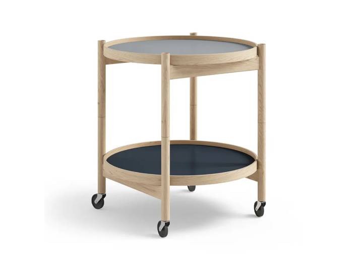 Brdr. Krüger Bølling Tray Table model 50 Servierwagen water, unbehandeltes Eichengestell