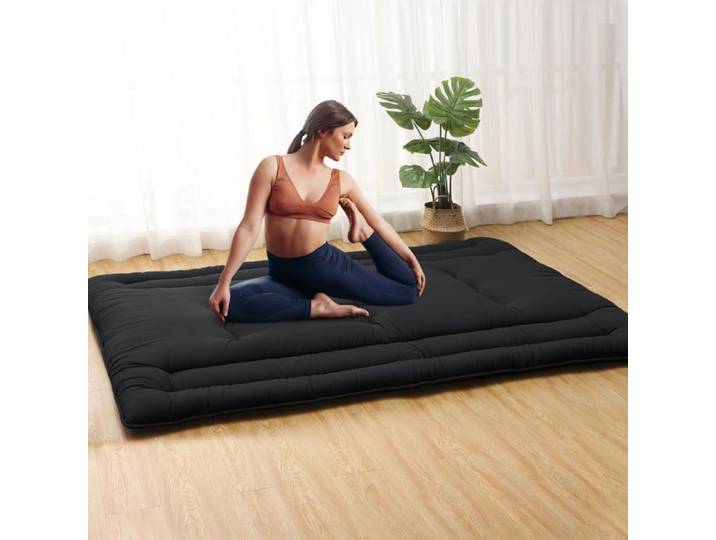Matelas sol 137x203cm tatami noir