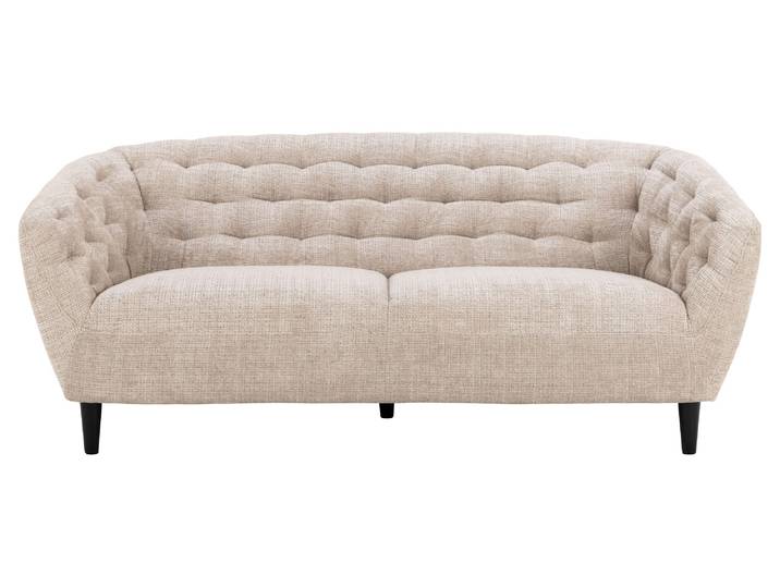3-Sitzer ACTONA GROUP Ria , beige, B:191cm H:78cm T:84cm, 100% Polyester, Sofas, 3-Sitzer, Chenille beige, mit Taschenfederkern, 191x84x78 cm